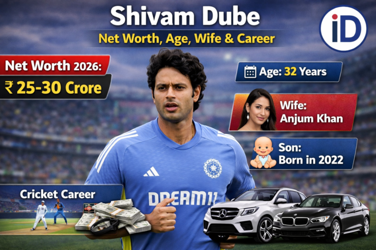 Shivam Dube net worth 2026, age, wife, children and cricket career – IndicDaily