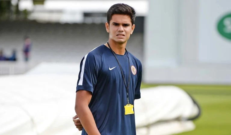 Arjun Tendulkar training session image – Indian cricketer and son of Sachin Tendulkar