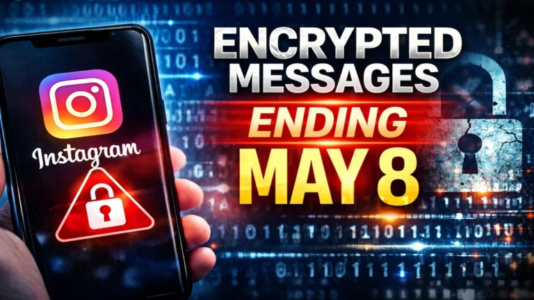 Instagram encrypted messages ending May 8 update showing DM privacy change