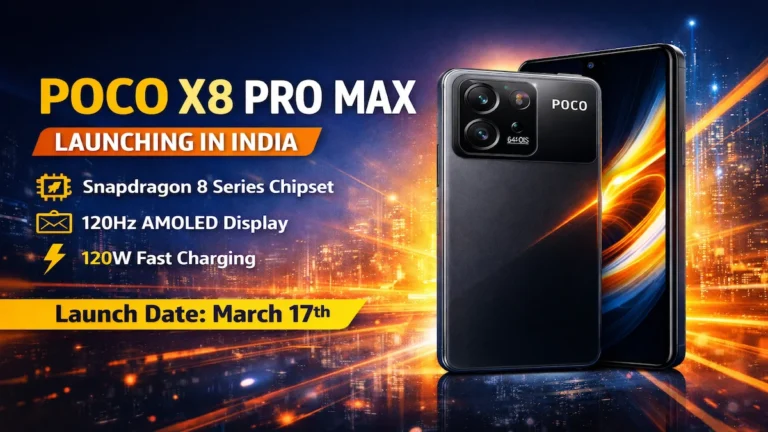 Poco X8 Pro Max launching in India on March 17 with Snapdragon 8 series chipset, 120Hz AMOLED display and 120W fast charging