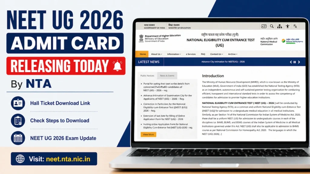 NEET UG 2026 Admit Card