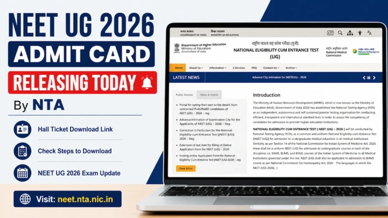 NEET UG 2026 Admit Card