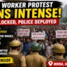 Noida worker protest