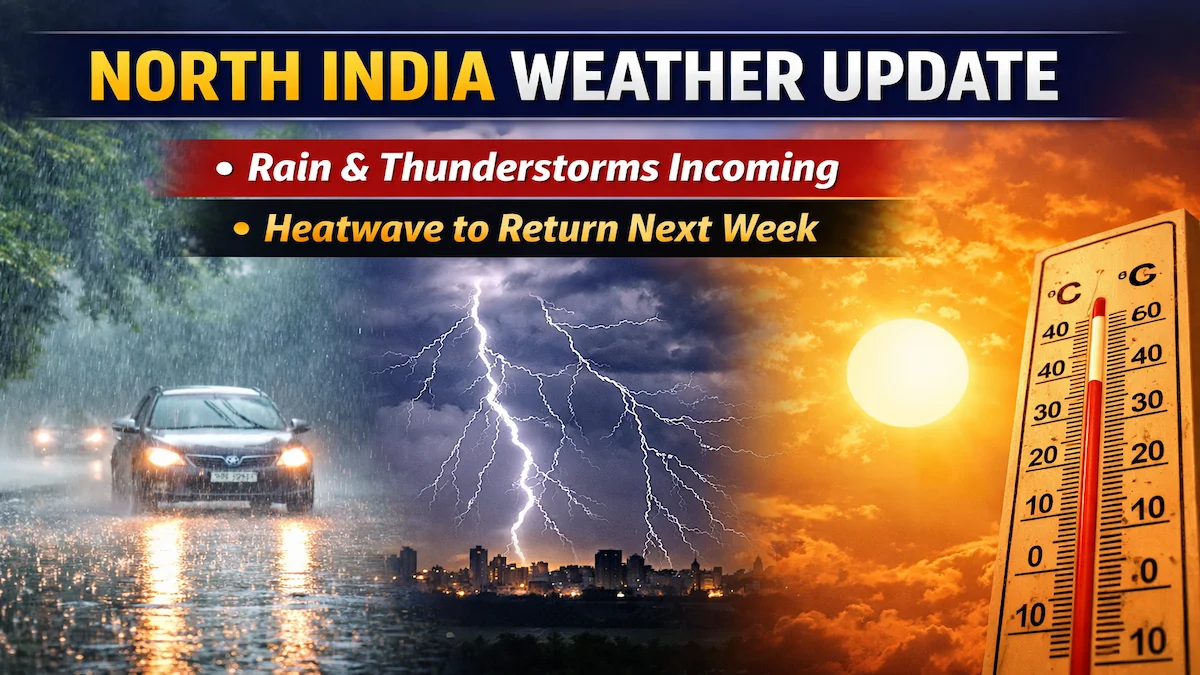 North India Weather Update: Rain, Thunderstorms Alert; Heatwave to Return Soon